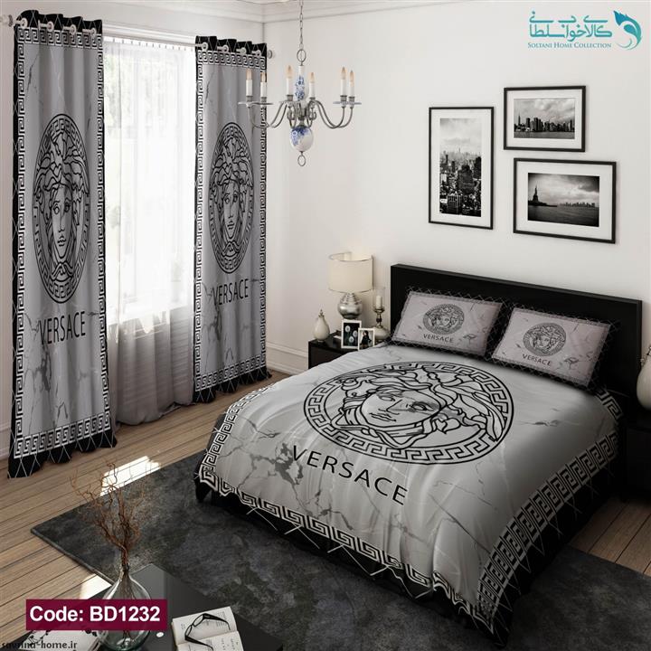 روتختی طرح Versace دونفره کد BD1232